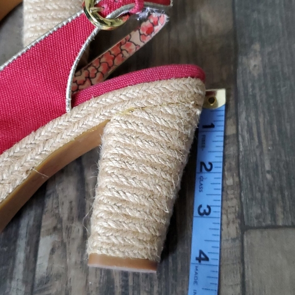 Tahari Barb Peep-Toe Canvas Heeled Espadrilles - Picture 6 of 9